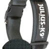 Halsband met handvat en tekstlabel - Zwart - 40mm x 38-53cm
