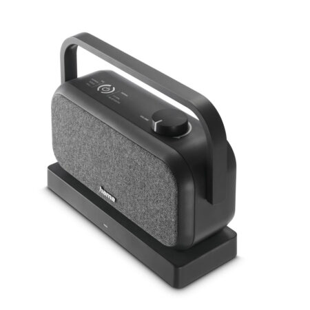Hama Luidspreker voor tv 2 4-GHz-station + Bluetooth draagbaar stereo Bluetooth speaker Zwart | Hama