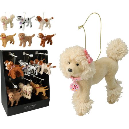 Hangdeco hond 14x3x9cm kunststof | Home & Styling
