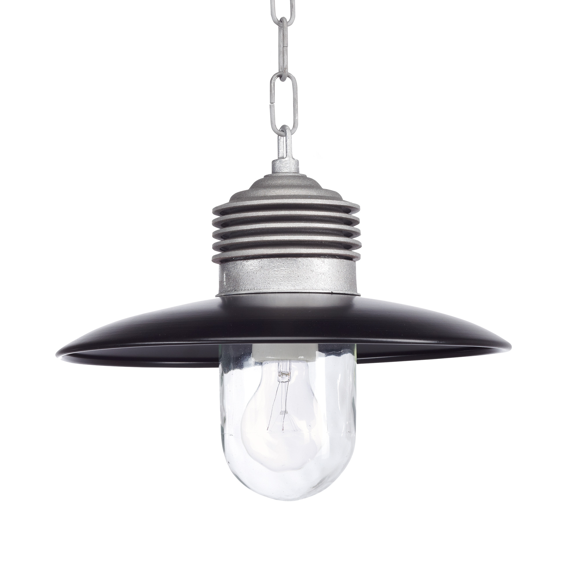 Hanglamp Ampere Ketting Alu./Zwart