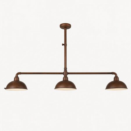 Hanglamp Billiards 3 Antiek Donker Koper