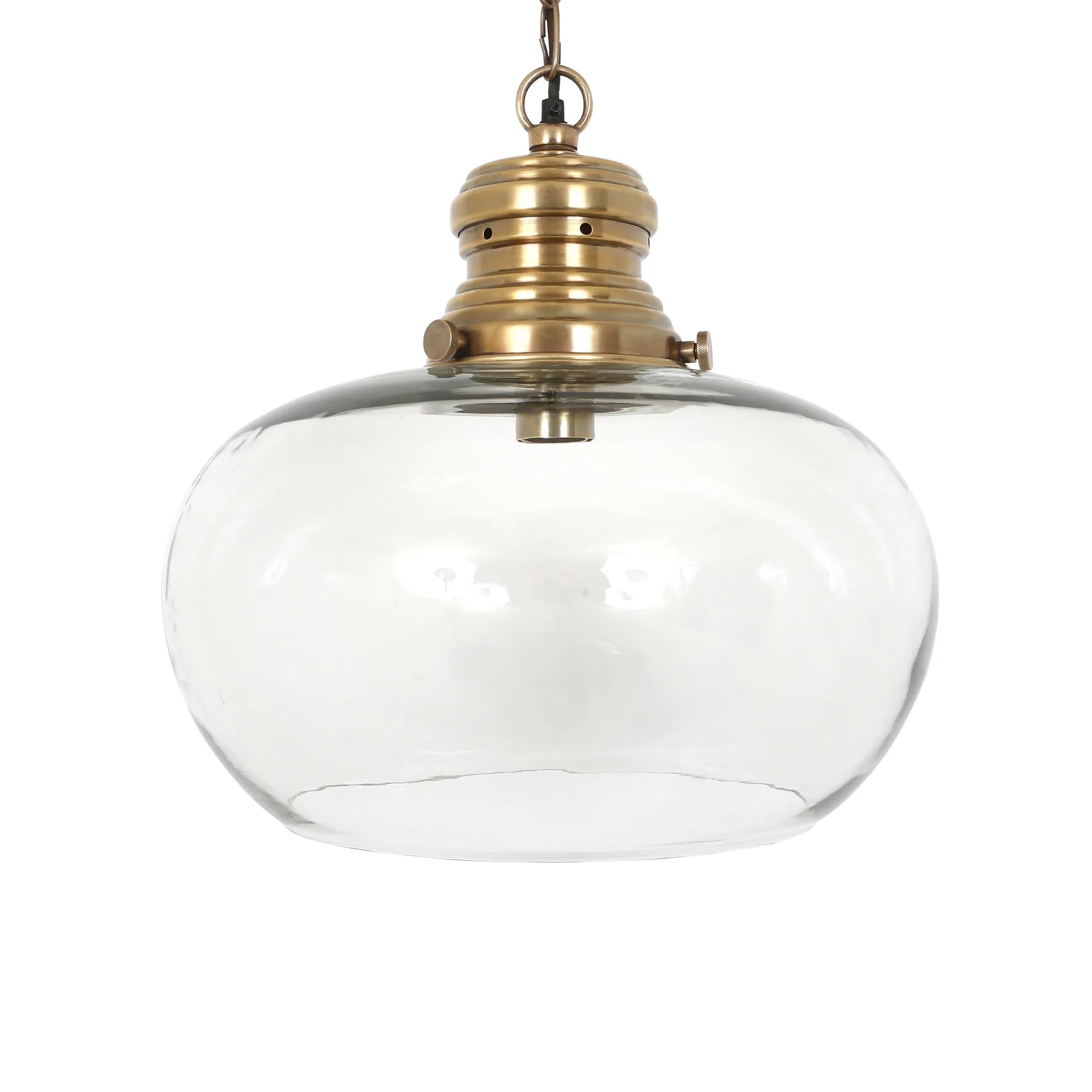 Hanglamp Hayley L Antiek Messing