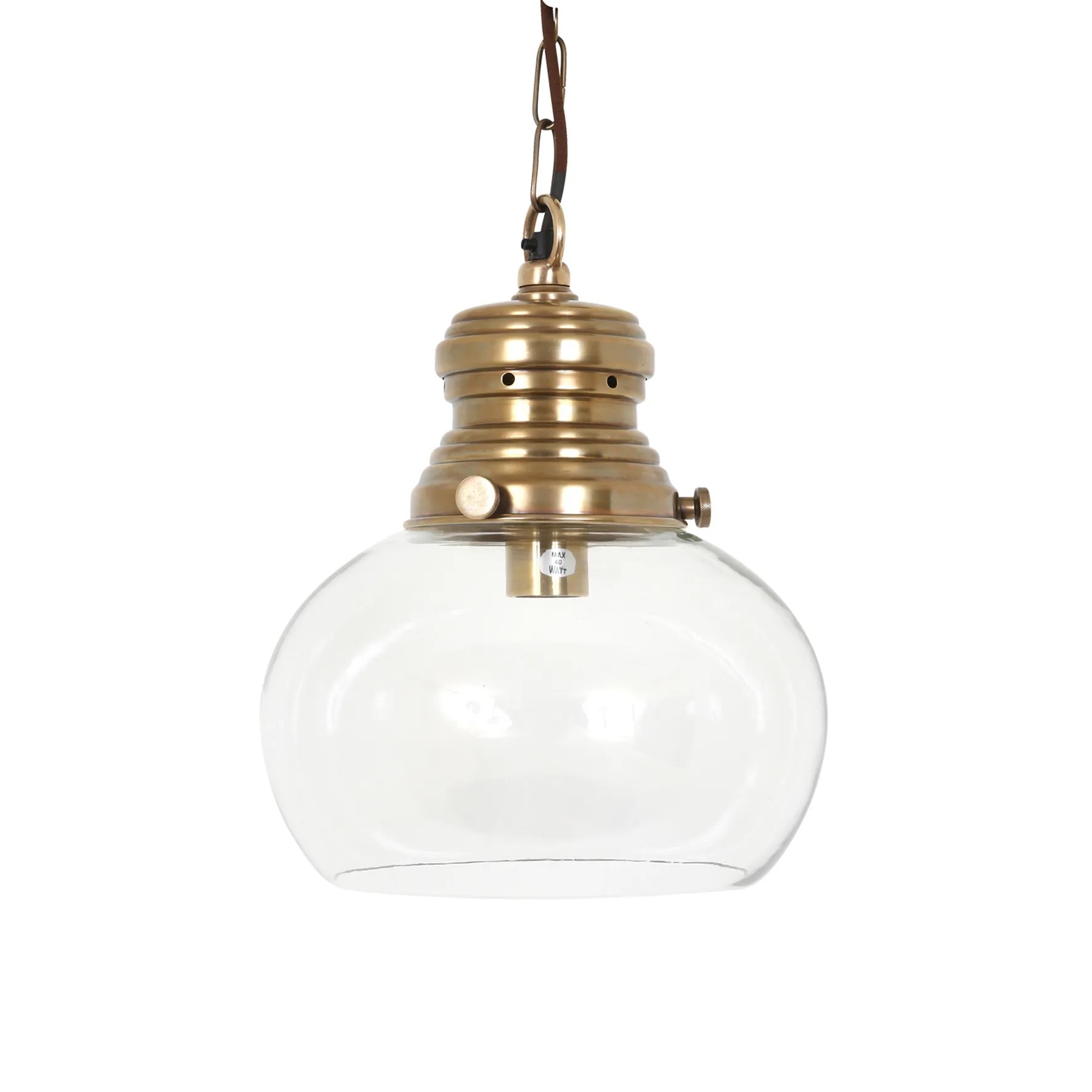 Hanglamp Hayley S Antiek Messing