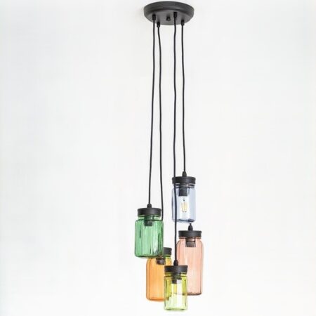 Hanglamp Jar 5 antiek zwart