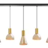 Hanglamp Lisa zwart + brons