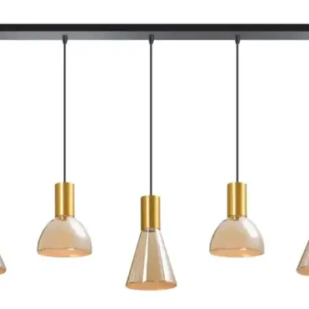 Hanglamp Lisa zwart + brons