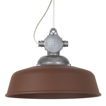 Hanglamp aan Ketting Detroit Industrie Aluminium met Corten Deksel