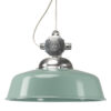 Hanglamp aan Ketting Detroit Retro Aluminium met Groene Deksel