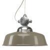 Hanglamp aan Ketting Detroit Retro Aluminium met Taupe Deksel