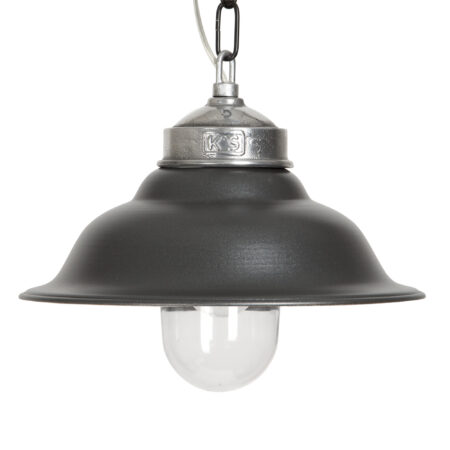 Hanglamp aan Ketting Porto Fino Aluminium met Antraciet Deksel