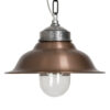 Hanglamp aan Ketting Porto Fino Aluminium met Koper Deksel