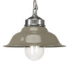 Hanglamp aan Ketting Porto Fino Aluminium met Taupe Deksel