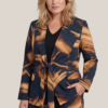 Hannah Print Blazer Zwart / Goud Maxi