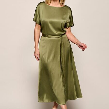 Hannah Rok Olijfgroen Maxi