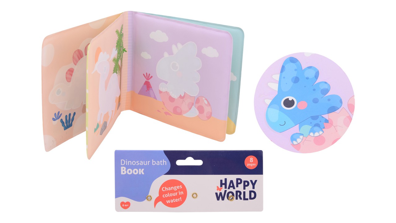 Happy World verkleurend badboekje dino | Johntoy