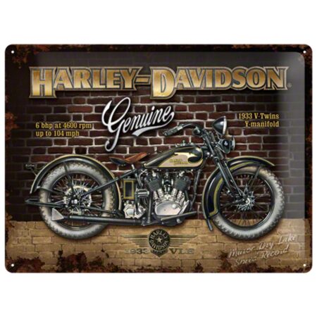 Harley-Davidson Brick Wall Metalen Bord 30 x 40 cm | Harley-Davidson