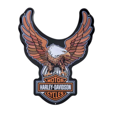 Harley-Davidson Metalen Bord - Bar & Shield Eagle - Met Relief 39 x 51 cm | Harley-Davidson