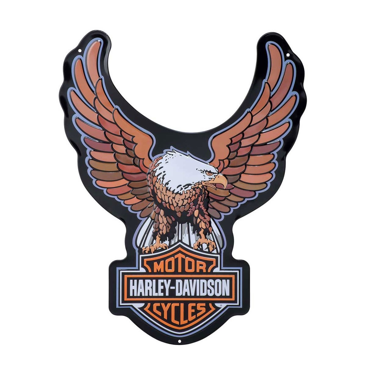 Harley-Davidson Metalen Bord - Bar & Shield Eagle - Met Relief 39 x 51 cm | Harley-Davidson