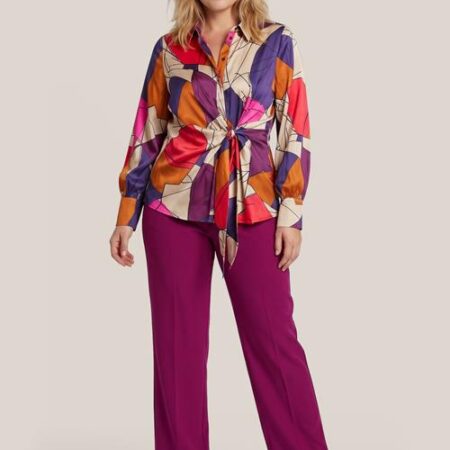 Harmony Print Blouse Plum / Multi Maxi