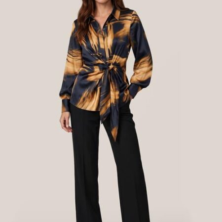 Harmony Print Blouse Zwart / Goud