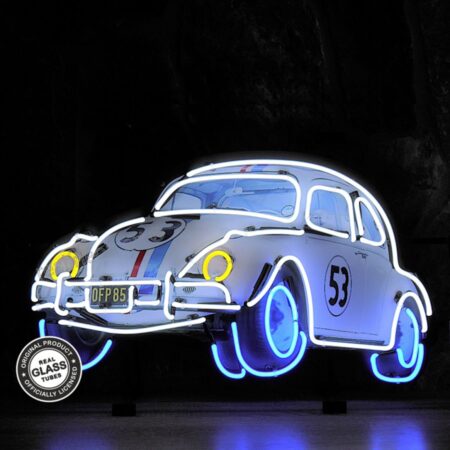 Herbie The Beetle Neon Verlichting 75 x 45 cm - Wit