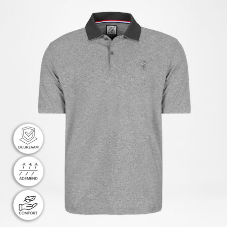 Heren Polo Fore | Lichtgrijs Melange