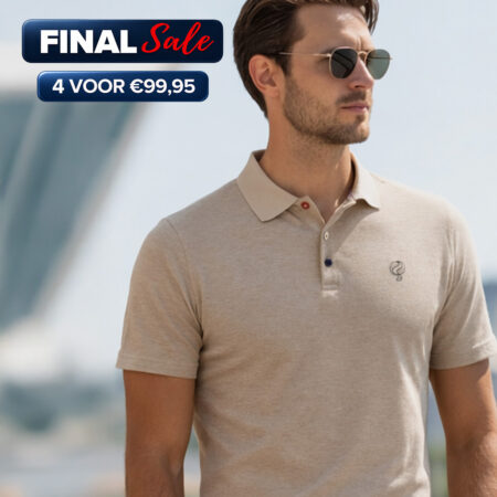 Heren Polo Willemstad | Zand Melange