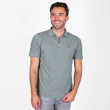 Heren Polo Zuidland | Lichtgroen Melange