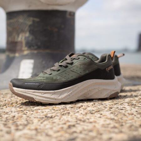 Heren Sneaker Eelde | Donker Grijsgroen/ Zwart/ OffWit