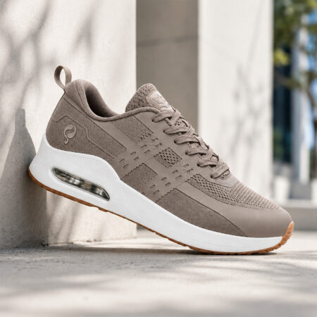 Heren Sneaker Enkhuizen | Taupe/ Wit