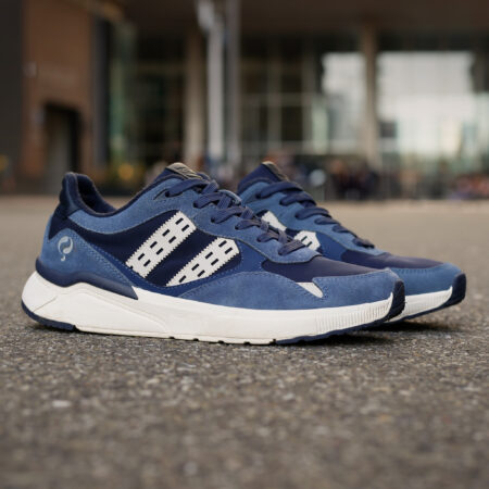 Heren Sneaker Kampen | Denimblauw/Donkerblauw/OffWit
