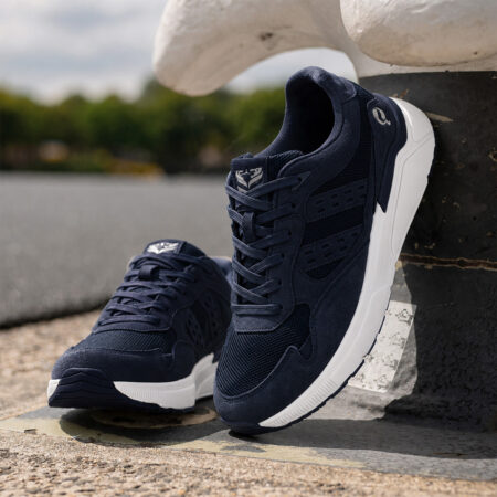 Heren Sneaker Kampen | Donkerblauw/ Wit