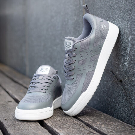 Heren Sneaker Marken | Middengrijs/ Wit
