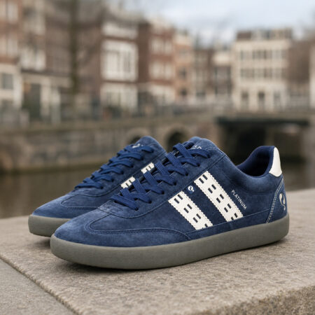 Heren Sneaker Platinum | Blauw/OffWhite/Grijs