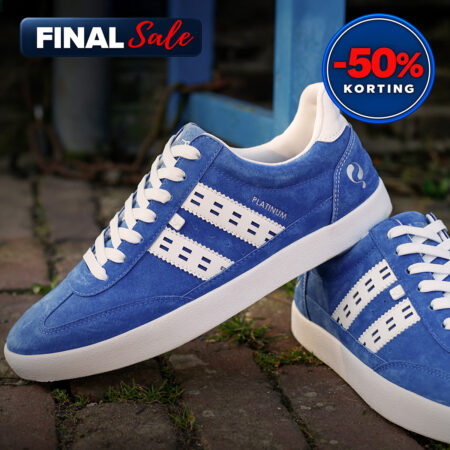 Heren Sneaker Platinum | Koningsblauw/Wit