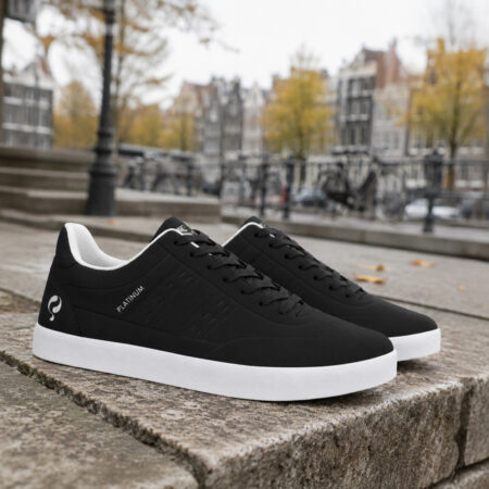 Heren Sneaker Platinum One | Zwart/ Wit