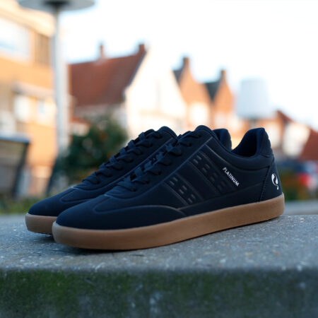 Heren Sneaker Platinum One | Zwart/Gum