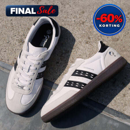 Heren Sneaker Titanium | Wit/Zwart