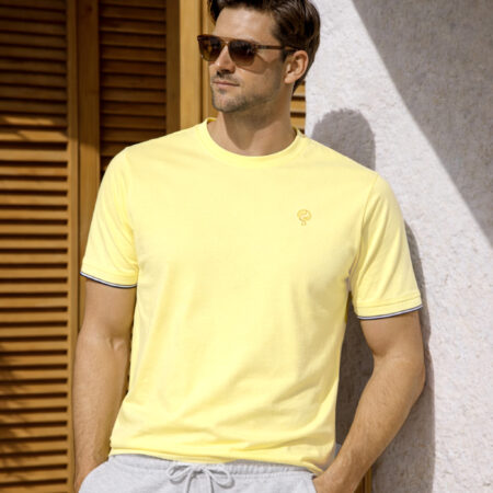 Heren T-Shirt Dronten | Lichtgeel