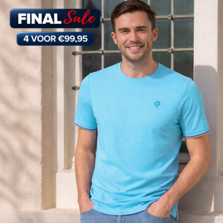 Heren T-shirt Dronten | Felblauw