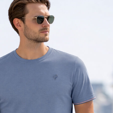 Heren T-shirt Dronten | Jeansblauw