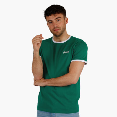 Heren T-shirt Kapitein | Hardgroen/Wit