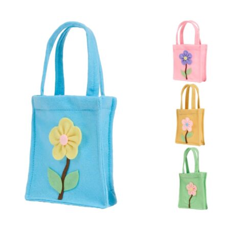 Hobby Flora geschenktas vilt 4x14x15cm | Merkloos