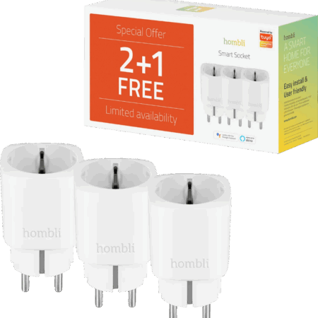 Hombli Slimme Stekker Wit 3-Pack