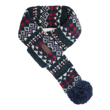 Honden Sjaal Marlow Fairisle Navy Festive | Barbour