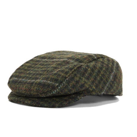 Honden flat Cap Wilkin Olive Check | Barbour