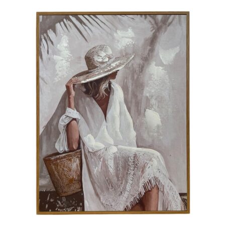 Houten schilderij Belle 30x40x2cm | Mansion Atmosphere