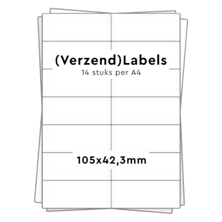 14 stickers per A4 (105x42