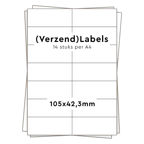 14 stickers per A4 (105x42