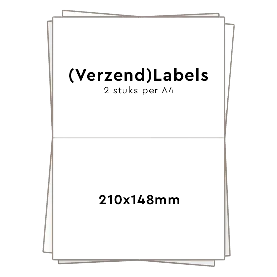 2 stickers per A4 (210x148mm)